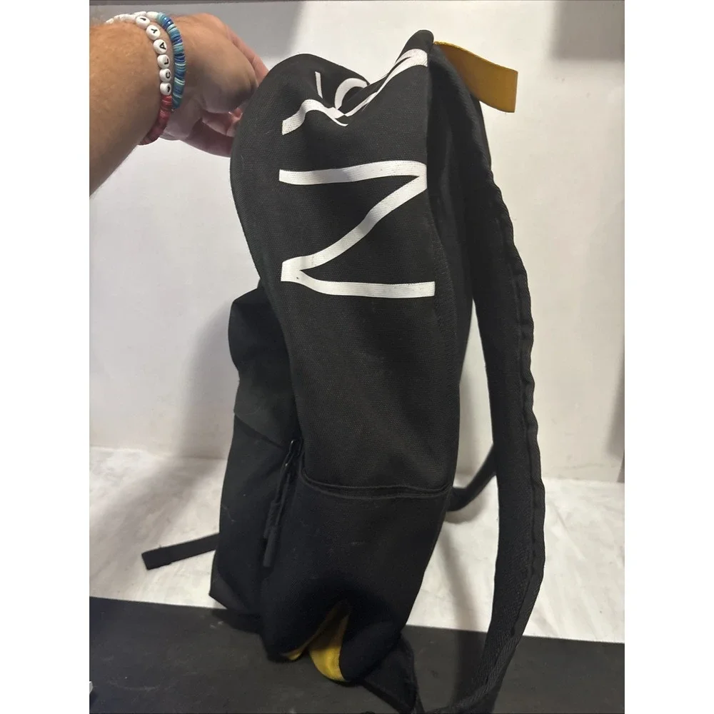 Nike Air Jordan Mens Patrol Black Adjustable Backpack Black And Yellow 18